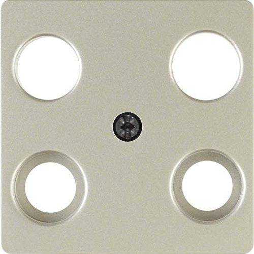 Berker 148304 Zentralplatte für Antennendose 4Loch edelstahl, lackiert Mesch Shop Berker 148304 Zentralplatte für Antennendose 4Loch edelstahl, lackiert Mesch Shop